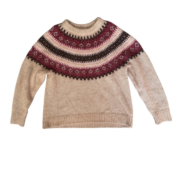 Madewell fair aisle, alpaca blend sweater small - Picture 4 of 10